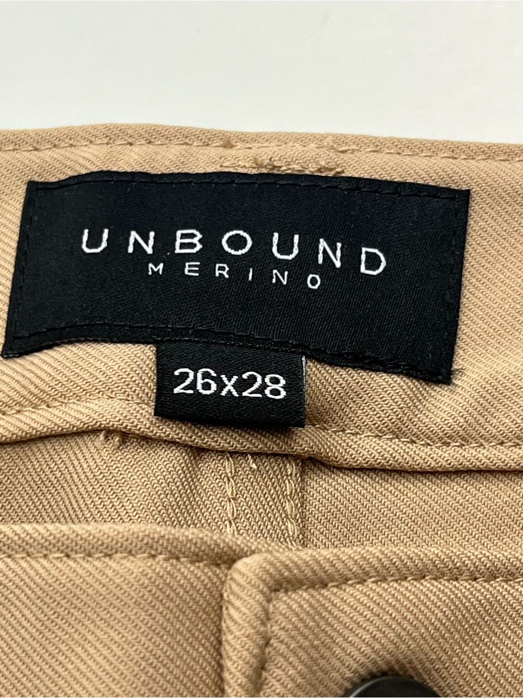 Unbound Merino Wool Women's Slim Merino Travel Pants 26 X 28 Tan Khaki Stretch — image 2 of 8